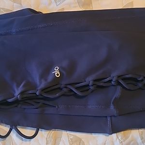 Womens Alo Navy Blue Leggings size M